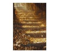 38x26cm/1000pcs Jigsaw Puzzle for Teenagerss Golden Steps Adult Puzzles Brain Teaser Game Precision Cutting Challenging Game Gifts 38x26cm/1000pcs