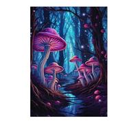 38x26cm/1000pcs Jigsaw Puzzle for Teenagerss Magic Mushroom Forest Jigsaw Puzzle Toy Wall Decor Analysis And Logic Fun at Home Activities, 38x26cm/1000pcs