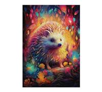 38x26cm/1000pcs Jigsaw Puzzle for Teenagerss Magical Hedgehog Forest Puzzles for Adults Family Game For Family Fun Christmas Birthday Gifts 38x26cm/1000pcs