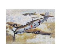 38x26cm/1000pcs Jigsaw Puzzle for Teenagerss Messerschmitt Bf109 E3 Jigsaw for Adults Family Games A Work of Art Challenging Game Gifts 38x26cm/1000pcs