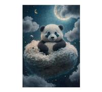 38x26cm/1000pcs Jigsaw Puzzle for Teenagerss Panda Dreams in Cloudland Jigsaw Puzzle Toy Wall Decor Analysis And Logic Fun at Home Activities, 38x26cm/1000pcs