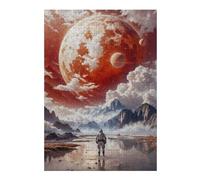 38x26cm/1000pcs Jigsaw Puzzle for Teenagerss Red Planet Astronaut Jigsaw Puzzle Toy Wall Decor Analysis And Logic Fun at Home Activities, 38x26cm/1000pcs