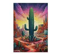 38x26cm/1000pcs Jigsaw Puzzle for Teenagerss Secret Cactus Jigsaw Puzzle Toy Wall Decor Analysis And Logic Fun at Home Activities, 38x26cm/1000pcs