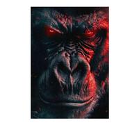 38x26cm/1000pcs Jigsaw Puzzles- Angry Gorilla Jigsaws for Adults Brain Teaser Game Precision Cutting Deal As Gifts for The Whole Family 38x26cm/1000pcs