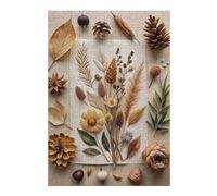 38x26cm/1000pcs Jigsaw Puzzles- Autumnal Still Life with Dried Elements Jigsaws for Adults Family Games Improve Memory Deal As Gifts for The Whole Family 38x26cm/1000pcs