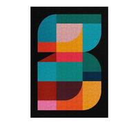 38x26cm/1000pcs Jigsaw Puzzles Colorful Shapes 1 Puzzle for Adults Relaxing Games Precision Cutting Unique Birthday And Xmas Gifts 38x26cm/1000pcs