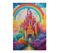 38x26cm/1000pcs Jigsaw Puzzles for Adults A Rainbow Fairytale Jigsaw Puzzle Hands-on Game Wall Art Unique Gifts for Birthday And Christmas 38x26cm/1000pcs