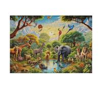 38x26cm/1000pcs Jigsaw Puzzles for Adults African Safari Paradise -1 Jigsaw for Adults Relax Games For Family Fun for Is Ideal As A Gift 38x26cm/1000pcs
