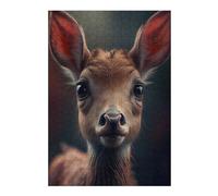 38x26cm/1000pcs Jigsaw Puzzles for Adults Curious Fawns Portrait Puzzles for Adults DIY Toys Home Decoration Difficult And Challenge 38x26cm/1000pcs