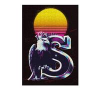 38x26cm/1000pcs Jigsaw Puzzles for Adults Eagle & S Retro Art Adult Jigsaw Puzzle Hands-on Game Enhance Memory Birthday And Unique Gifts 38x26cm/1000pcs