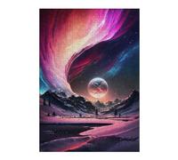 38x26cm/1000pcs Jigsaw Puzzles for Adults Jigsaw Aurora Galaxy Dreamscape Puzzles for Adults DIY Toys Improve Memory Christmas Birthday Gifts 38x26cm/1000pcs