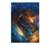 38x26cm/1000pcs Jigsaw Puzzles for Adults Jigsaw Eagle-Man in Cosmic Storm Adult Puzzles Relaxing Games A Work of Art Fun at Home Activities, 38x26cm/1000pcs