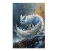 38x26cm/1000pcs Jigsaw Puzzles for Adults Jigsaw Ethereal Kitsune Puzzle for Adults Toy Wall Decor Difficult Challenge Christmas Birthday Gifts 38x26cm/1000pcs
