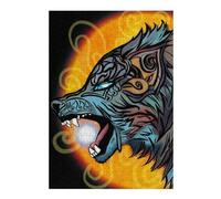 38x26cm/1000pcs Jigsaw Puzzles for Adults Jigsaw Hati The Moon Devourer Adult Jigsaw Toy Wall Decor Analysis And Logic Fun Activities at Home 38x26cm/1000pcs