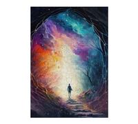 38x26cm/1000pcs Jigsaw Puzzles for Adults Jigsaw Journey Through Colorful Dreams Adult Puzzles Relaxing Games A Work of Art Fun at Home Activities, 38x26cm/1000pcs