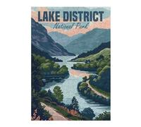 38x26cm/1000pcs Jigsaw Puzzles for Adults Jigsaw Lake District Puzzles for Adults Brain Teaser Game Wall Art Christmas Birthday Gifts 38x26cm/1000pcs
