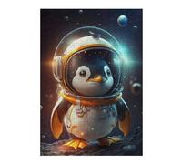 38x26cm/1000pcs Jigsaw Puzzles for Adults Jigsaw Penguin Astronaut in Space Jigsaw for Adults Family Game But Fun And Humorous Fun Activities at Home 38x26cm/1000pcs