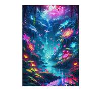 38x26cm/1000pcs Jigsaw Puzzles for Adults Jigsaw Radiant Rainforest Puzzles for Adults DIY Toys Improve Memory Christmas Birthday Gifts 38x26cm/1000pcs