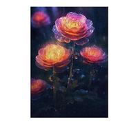 38x26cm/1000pcs Jigsaw Puzzles for Adults Jigsaw Rainy Ranunculus Flower Puzzles for Adults DIY Toys Improve Memory Christmas Birthday Gifts 38x26cm/1000pcs