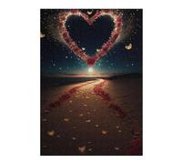 38x26cm/1000pcs Jigsaw Puzzles for Adults Jigsaw Romantic Beach Pathway Adult Puzzles Relaxing Games A Work of Art Fun at Home Activities, 38x26cm/1000pcs