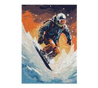 38x26cm/1000pcs Jigsaw Puzzles for Adults Jigsaw Snowboard Ski Adult Jigsaw Toy Wall Decor Analysis And Logic Fun Activities at Home 38x26cm/1000pcs