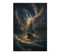 38x26cm/1000pcs Jigsaw Puzzles for Adults Jigsaw Stormy Sailing Adventure Puzzle for Adults Toy Wall Decor Difficult Challenge Christmas Birthday Gifts 38x26cm/1000pcs