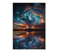 38x26cm/1000pcs Jigsaw Puzzles for Adults Jigsaw Volcanic Reflections in The Sky Puzzle for Adults Toy Wall Decor Difficult Challenge Christmas Birthday Gifts 38x26cm/1000pcs