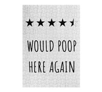 38x26cm/1000pcs Jigsaw Puzzles for Adults Jigsaw Would Poop Here Again Jigsaw for Adults Family Game But Fun And Humorous Fun Activities at Home 38x26cm/1000pcs