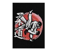 38x26cm/1000pcs Jigsaw Puzzles for Adults Judo Hand Drawn Fighters Puzzle for Adults Brain Teaser Game Presents for Women Parent-child Interaction 38x26cm/1000pcs
