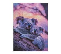 38x26cm/1000pcs Jigsaw Puzzles for Adults Koala Hug at Sunset Puzzle for Adults Brain Teaser Game Presents for Women Parent-child Interaction 38x26cm/1000pcs