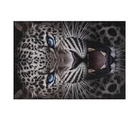 38x26cm/1000pcs Jigsaw Puzzles for Adults Leopard's Intense Gaze Jigsaw for Adults Relax Games For Family Fun for Is Ideal As A Gift 38x26cm/1000pcs