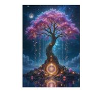 38x26cm/1000pcs Jigsaw Puzzles for Adults Magical Tree of Light Teenagers Puzzles DIY Toys Precision Cutting Parent-child Interaction 38x26cm/1000pcs