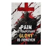 38x26cm/1000pcs Jigsaw Puzzles for Adults Pain Is Temporary, Glory Is Forever Adult Jigsaw Puzzle Hands-on Game Enhance Memory Birthday And Unique Gifts 38x26cm/1000pcs