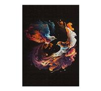 38x26cm/1000pcs Jigsaw Puzzles for Adults Phoenixes Fighting Adult Jigsaw Puzzle Hands-on Game Enhance Memory Birthday And Unique Gifts 38x26cm/1000pcs