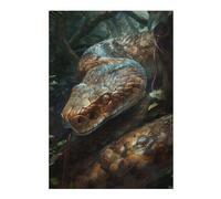 38x26cm/1000pcs Jigsaw Puzzles for Adults Snakes Charm Adult Puzzles Brain Teaser Game Precision Cutting Difficult And Challenge 38x26cm/1000pcs
