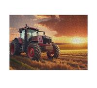 38x26cm/1000pcs Jigsaw Puzzles for Adults Sunset Farm Tractor Scene -1 Jigsaw for Adults Relax Games For Family Fun for Is Ideal As A Gift 38x26cm/1000pcs