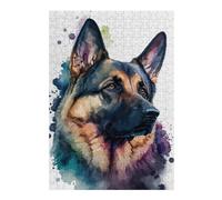 38x26cm/1000pcs Jigsaw Puzzles for Adults Teenagerss German Shepherd Jigsaw Puzzle Relaxing Games Analysis And Logic Birthday And Unique Gifts 38x26cm/1000pcs