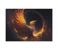 38x26cm/1000pcs Jigsaw Puzzles for Adults Teenagerss Phoenix Rising A Mythical Firebird Artwork Puzzles for Adults Hands-on Game Precision Cutting Parent-child Interaction 38x26cm/1000pcs