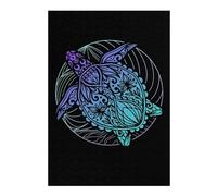 38x26cm/1000pcs Jigsaw Puzzles for Adults Turtle Mandala Puzzle for Adults Relax Games Hand Speed Race Difficult And Challenge 38x26cm/1000pcs