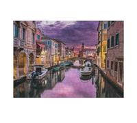38x26cm/1000pcs Jigsaw Puzzles for Adults Venice's Serene Waterways at Dusk Puzzles for Adults DIY Toys Home Decoration Difficult And Challenge 38x26cm/1000pcs