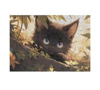 38x26cm/1000pcs Jigsaw Puzzles for Adults Whiskered Wonder in The Wild Teenagers Puzzles Hands-on Game Improve Memory Parent-child Interaction 38x26cm/1000pcs