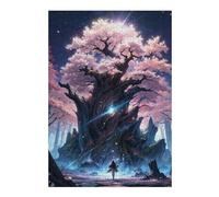 38x26cm/1000pcs Jigsaw Puzzles for Teenagerss Ancient Sakura Tree Japan Teenagers Puzzles Relax Games Perfect Decoration Christmas Birthday Gifts 38x26cm/1000pcs