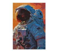 38x26cm/1000pcs Jigsaw Puzzles for Teenagerss Astronauts Artistic Puzzles for Adults Hands-on Game Difficult Challenge Help The Brain Exercise 38x26cm/1000pcs