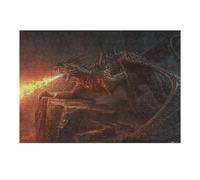 38x26cm/1000pcs Jigsaw Puzzles for Teenagerss Dragon's Fiery Breath Jigsaw Puzzle Toy Wall Decor Difficult Hard Unique Birthday And Xmas Gifts 38x26cm/1000pcs