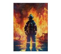 38x26cm/1000pcs Jigsaw Puzzles for Teenagerss Firefighter Flames Jigsaws for Adults Toy Wall Decor Difficult Hard Help The Brain Exercise 38x26cm/1000pcs