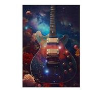 38x26cm/1000pcs Jigsaw Puzzles for Teenagerss Galaxy Guitar Jigsaw for Adults Family Game Difficult Hard Christmas Birthday Gifts 38x26cm/1000pcs