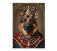 38x26cm/1000pcs Jigsaw Puzzles for Teenagerss German Shepherd King Jigsaws for Adults Toy Wall Decor Difficult Hard Help The Brain Exercise 38x26cm/1000pcs
