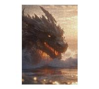 38x26cm/1000pcs Jigsaw Puzzles for Teenagerss Jigsaw Dragon Emerging from The Sea Jigsaw Fun Games Analysis And Logic for Birthday, Chrismas 38x26cm/1000pcs