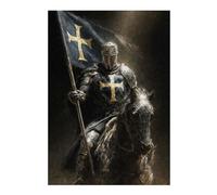 38x26cm/1000pcs Jigsaw Puzzles for Teenagerss Jigsaw Golden Cross Crusader Jigsaw for Adults Relaxing Games Improve Memory Unique Birthday And Gifts 38x26cm/1000pcs