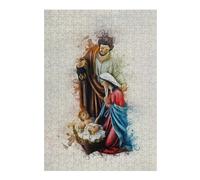 38x26cm/1000pcs Jigsaw Puzzles for Teenagerss Jigsaw Joseph Mary And Jesus Jigsaw Fun Games Analysis And Logic for Birthday, Chrismas 38x26cm/1000pcs